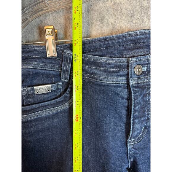 Kuhl Womens Thermik Straight Leg Denim Blue Jeans Style 6255 - Size 8 Short - Picture 10 of 10